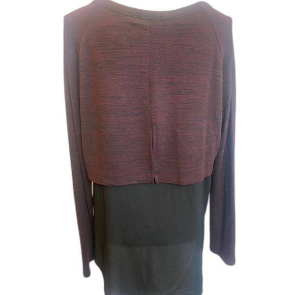 RD Style Knit Longsleeve Tee w/ Tiered Back Tunic Legging Friendly Women’s Large - Picture 2 of 8